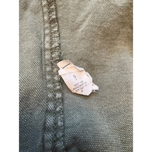 Aerie LumberJane Army Jacket Womens SMALL Olive Green Oversized - Picture 5 of 9
